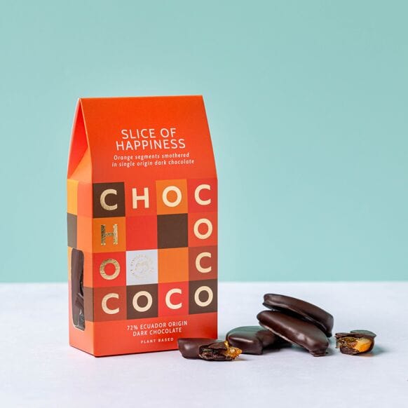 Chococo Slice Of Happiness Dk Choc Orange Clusters