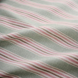 Christy Calder Stripe King Duvet Set In Pink