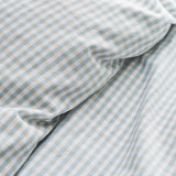 Christy Gingham Yarn Dye Duvet Set in Blue Double