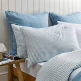 Christy Gingham Yarn Dye Standard Pillowcase Pair in Blue