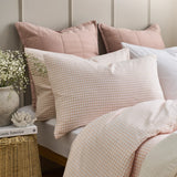 Christy Gingham Yarn Dye Standard Pillowcase Pair in Pink
