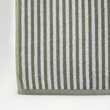Christy Portobello Stripe Bath Towel In Sage