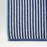 Christy Portobello Stripe Hand Towel In Chalk Blue