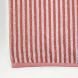 Christy Portobello Stripe Hand Towel In Rose