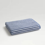 Christy Portobello Stripe Towel In Chalk Blue