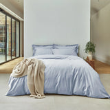 Christy Pure Organic Cotton Duvet Set in Blue Double