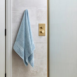 Christy Serene Bath Sheet In Faded Denim