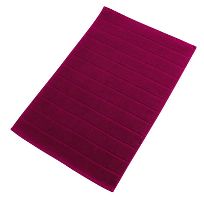 Christy Signum Terry Bath Mat in Plum