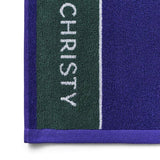 Christy Wimbledon Championship Towel 2025 in Green/Purple