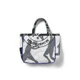 Christy Wimbledon Upcycle Tote in Green Hyacinth, One Size