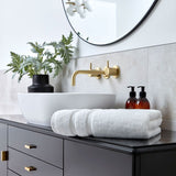Christy Signum Face Towel 30cm x 30cm in Ash Grey