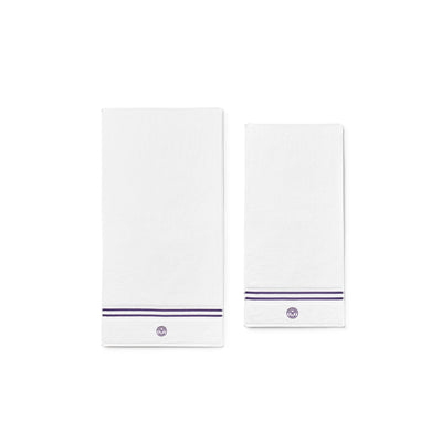 Wimbledon 2025 Baseline Bath & Hand Towel set in Purple