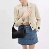 Coach Brooklyn Shoulder Bag 23 In Brass/Black