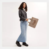 Coach Cargo Tote in Lh/Dark Natural