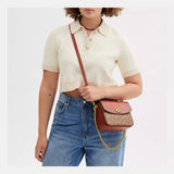 Coach Cassie Crossbody 19 In Signature Canvas in Tan Rust