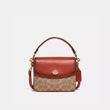 Coach Cassie Crossbody 19 In Signature Canvas in Tan Rust