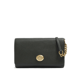 Coach Crosstown Leather Cross-Body Bag Black