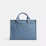 Coach Denim Cargo Tote Bag in Brass/Indigo