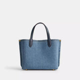 Coach Denim Willow Tote Bag 24 in Indigo
