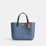 Coach Denim Willow Tote Bag 24 in Indigo