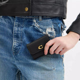 Coach Essential Card Holder Wallet In Black