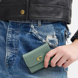 Coach Essential Card Holder Wallet In Sage Green