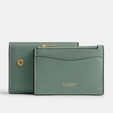 Coach Essential Card Holder Wallet In Sage Green