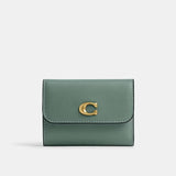 Coach Essential Card Holder Wallet In Sage Green