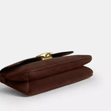 Coach Jet Shoulder Bag In Chocolate Suede