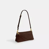 Coach Jet Shoulder Bag In Chocolate Suede