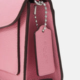 Coach Pebble Tabby Chain Clutch Bag Flower Pink