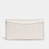 Coach Pebble Tabby Chain Clutch Chalk