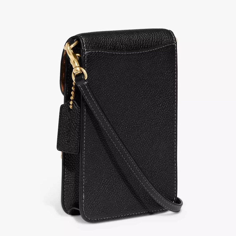Coach Signature Canvas Phone Crossbody Bag, Black