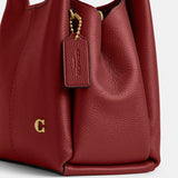 Coach Small Hadley Shoulder Bag in Enamel Red