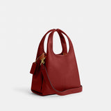 Coach Small Hadley Shoulder Bag in Enamel Red