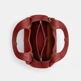 Coach Small Hadley Shoulder Bag in Enamel Red
