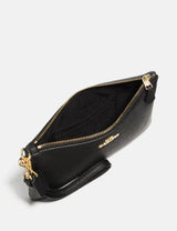 Coach Small Wristlet In Black