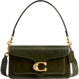 Coach Spazzolato Leather Tabby Shoulder Bag 26 In Olive