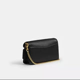 Coach Tabby Chain Crossbody Bag 19 In Black