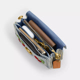 Coach Tabby Shoulder Bag 20 With Cherry Embroidery in Brass/Denim