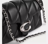 Coach Tabby Shoulder Bag 20 With Pillow Quilting In Black