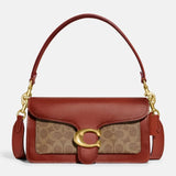 Coach Tabby Shoulder Bag 26 In Signature Canvas Tan Rust