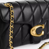 Coach Tabby Shoulder Bag 26 With Pillow Quilting in Brass/Black