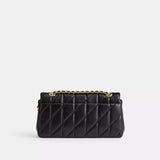 Coach Tabby Shoulder Bag 26 With Pillow Quilting in Brass/Black