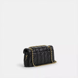 Coach Tabby Shoulder Bag 26 With Pillow Quilting in Brass/Black