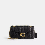 Coach Tabby Shoulder Bag 26 With Pillow Quilting in Brass/Black
