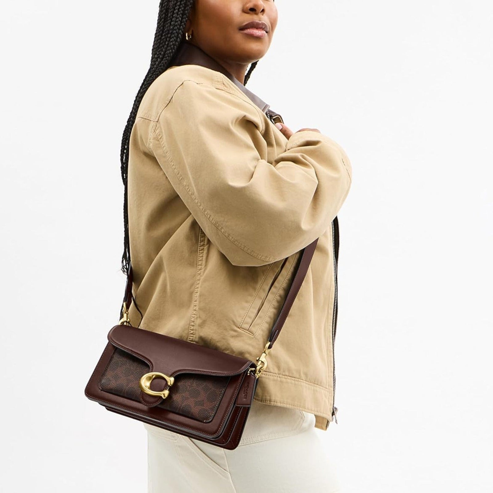Coach Signature One Shoulder Bag Brown 【公式通販】