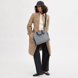Coach Willow Tote 24 In Colorblock in Grey Blue