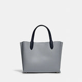 Coach Willow Tote 24 In Colorblock in Grey Blue