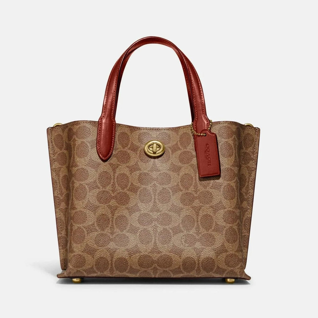 Coach diaper bag tote sales bag in signature c